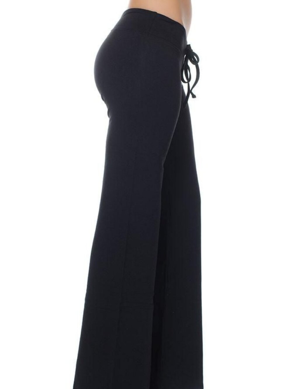 Women's Alo Sway Bootcut Sweatpant Black Leg lengthening casual flared pants🌙 - Picture 9 of 11